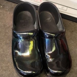 Dansko petrol oil slick clogs. Size 41
